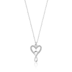 Heart Infinity Necklace - Glamie Jewelry