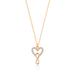 Heart Infinity Necklace - Glamie Jewelry