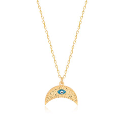 Eyed Moon Necklace - Glamie Jewelry