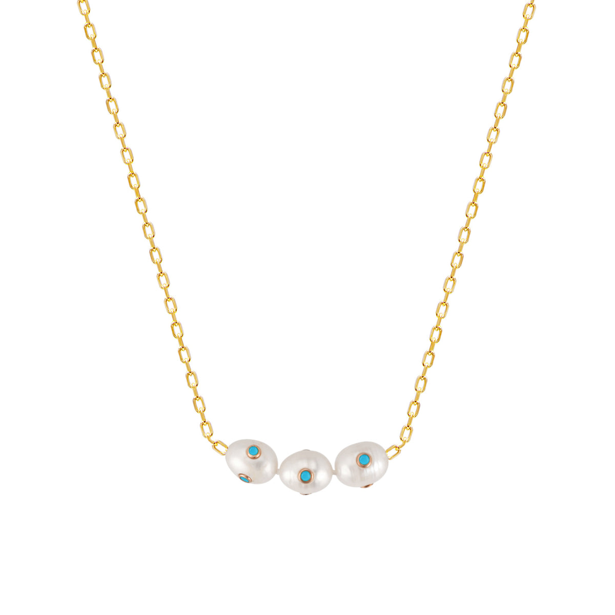 Three Pearl Necklace - Glamie Jewelry