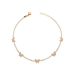 Butterfly Tennis Anklet - Glamie Jewelry