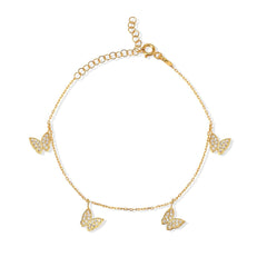 Five Butterfly Bracelet - Glamie Jewelry