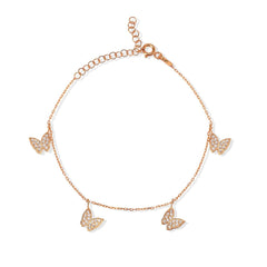 Five Butterfly Bracelet - Glamie Jewelry