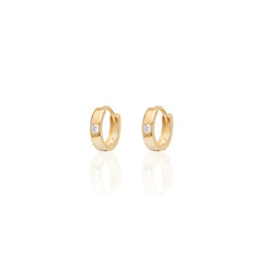 Mini One Stone Earring - Glamie Jewelry