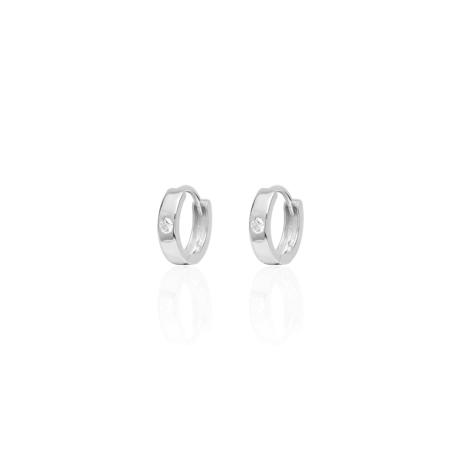 Mini One Stone Earring - Glamie Jewelry