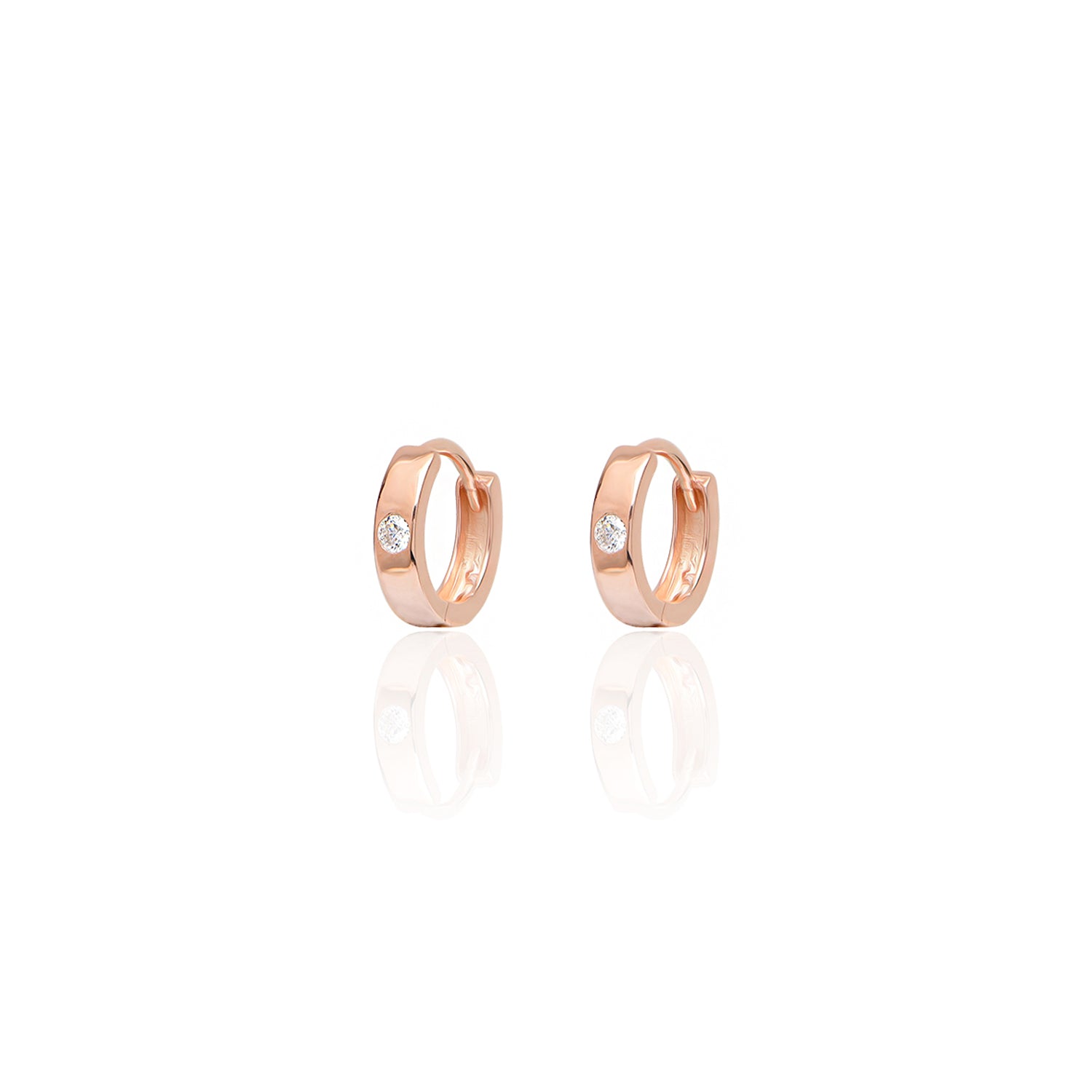 Mini One Stone Earring - Glamie Jewelry