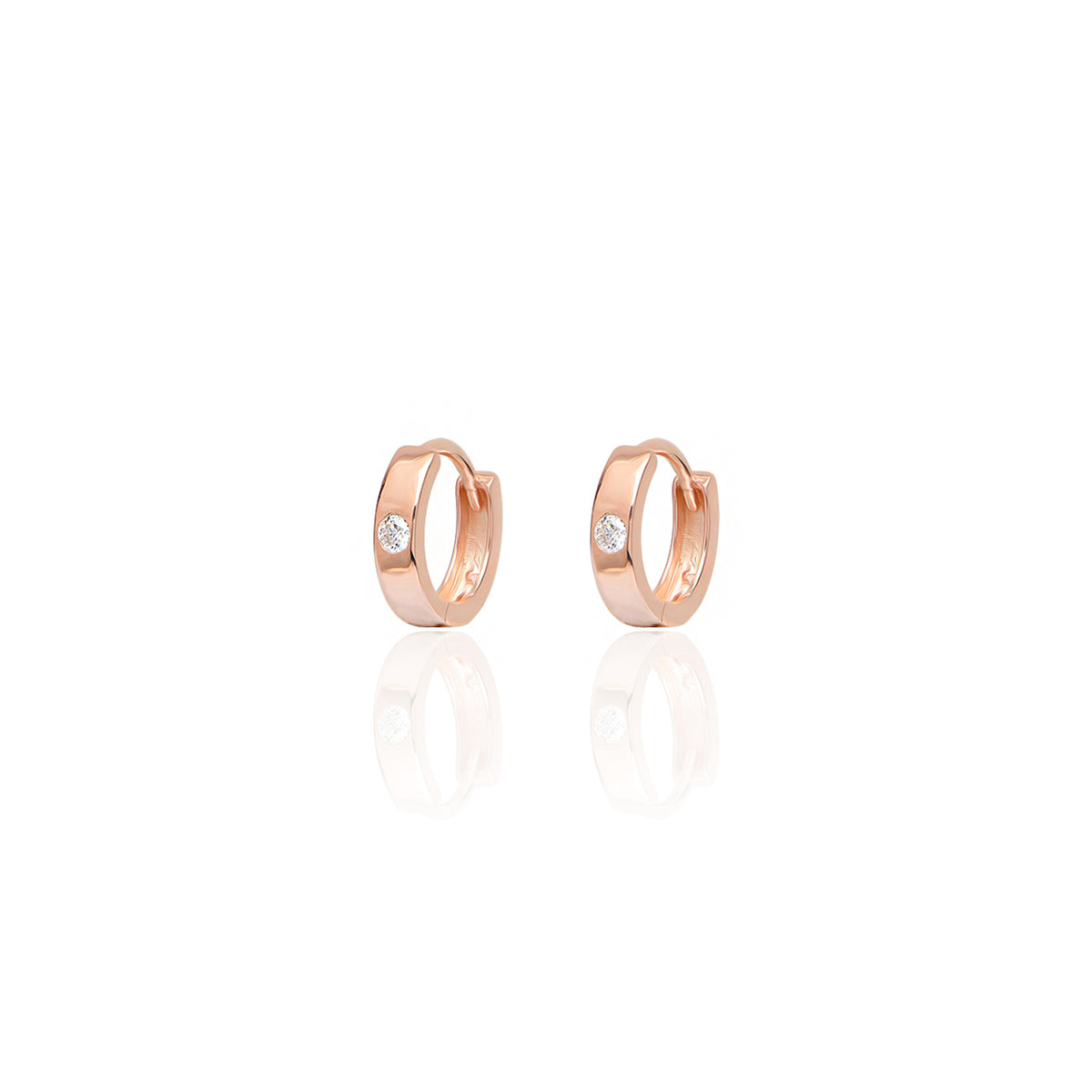 Mini One Stone Earring - Glamie Jewelry