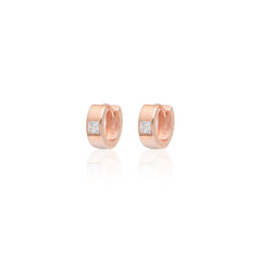 Mini Square Stone Earring - Glamie Jewelry