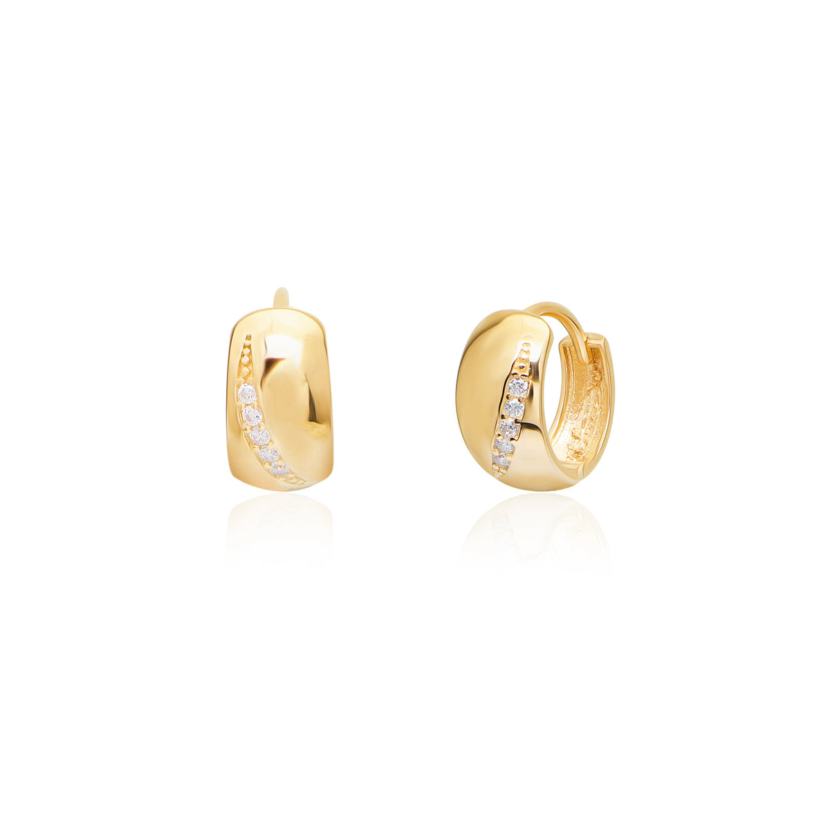 Mini Cambered Earring - Glamie Jewelry