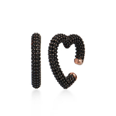 Black Stone Earcuff - Glamie Jewelry