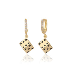 Dice Dangle Earrings - Glamie Jewelry