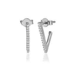 Stone v Earrings - Glamie Jewelry