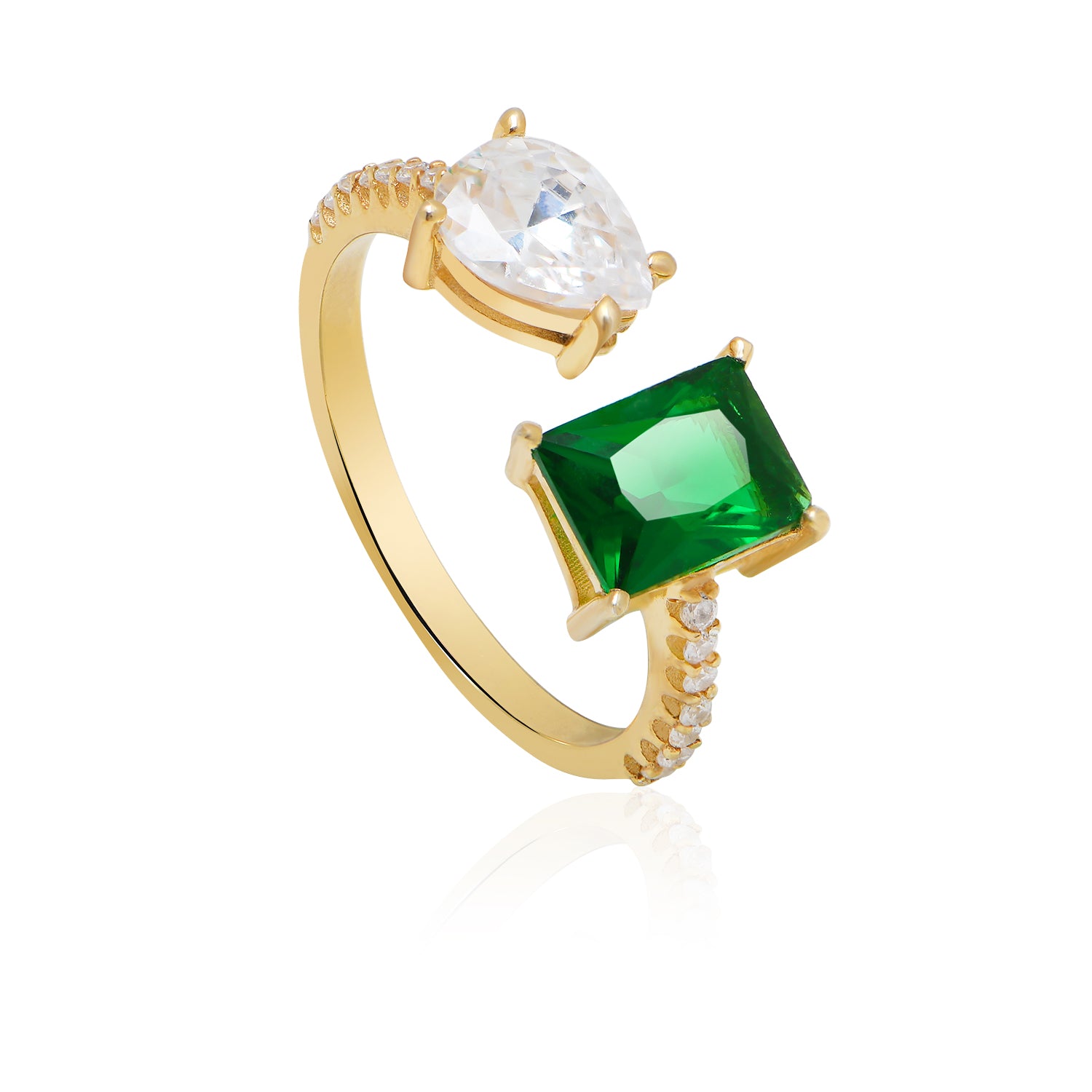 Green Stone Ring - Glamie Jewelry