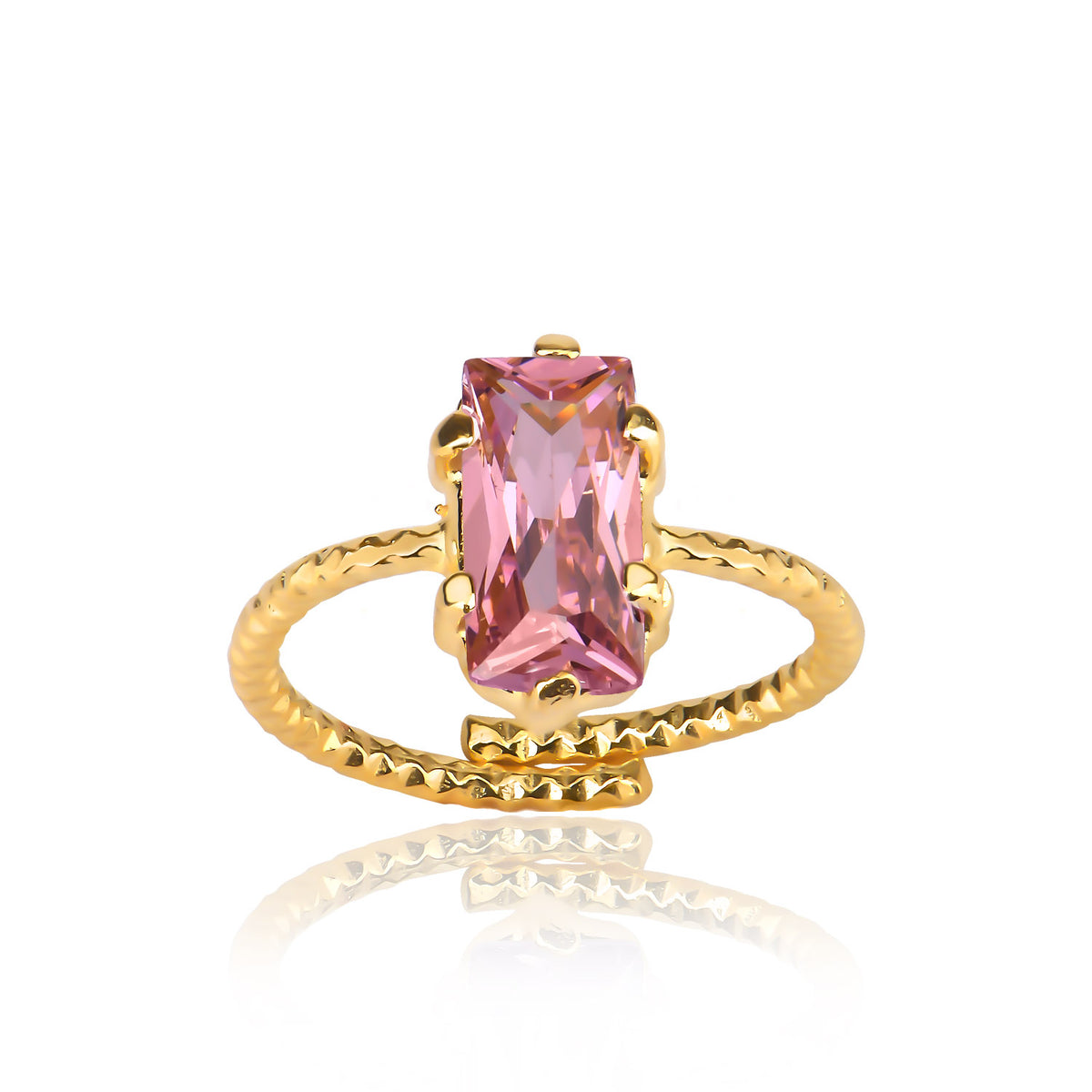 Pink Stone Ring - Glamie Jewelry