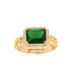 Green Stone Ring - Glamie Jewelry