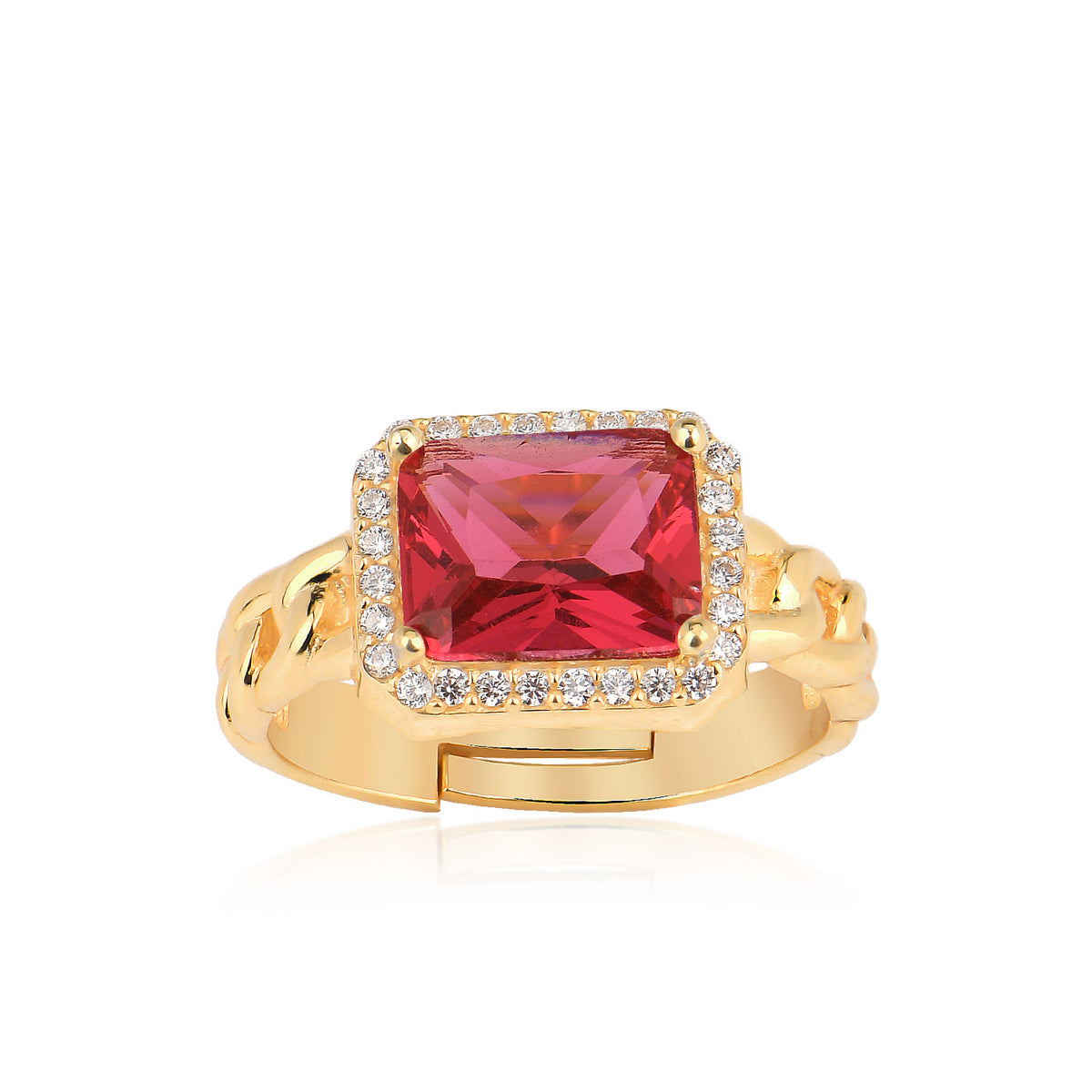 Red Stone Ring - Glamie Jewelry