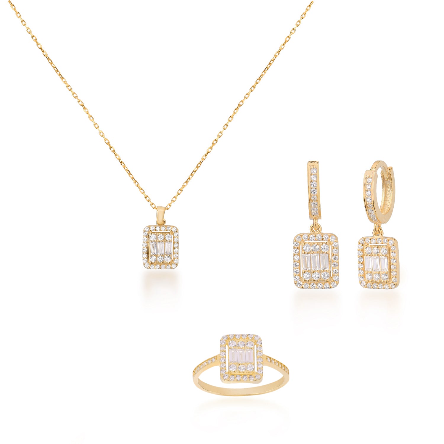 Baguette Set - Glamie Jewelry