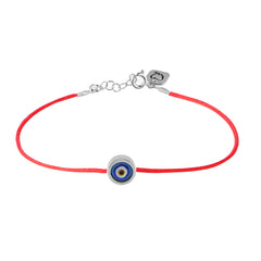 Dark Blue Evil Eye Red Rope Bracelet - Glamie Jewelry