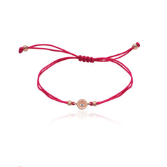 Red Rope Mini Eye Bracelet - Glamie Jewelry