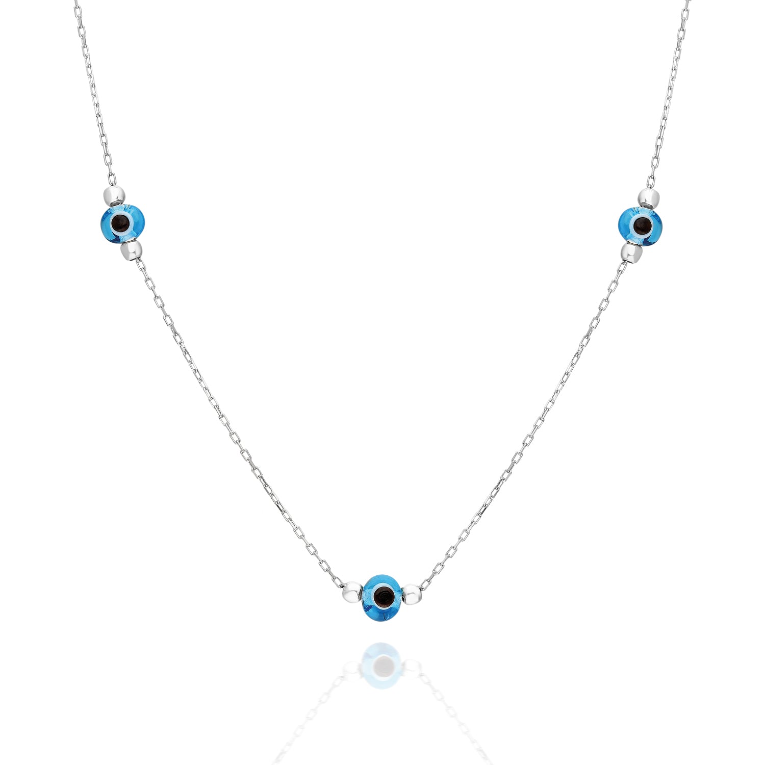 Five Evil Eye Necklace - Glamie Jewelry