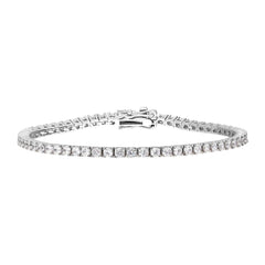 White Stone Tennis Bracelet 2,5mm - Glamie Jewelry