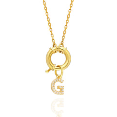 Sailor Lock İnitial Necklace